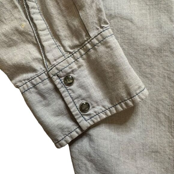 Levi's Men's Western Pearl Snap Chambray Long Sleeve Shirt Size Large - Picture 5 of 10